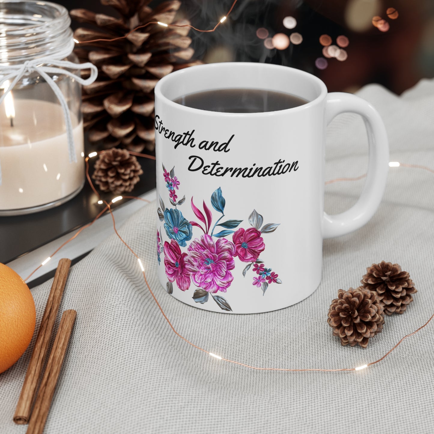 "Strength and Determination" Ceramic Mug 11oz P68777