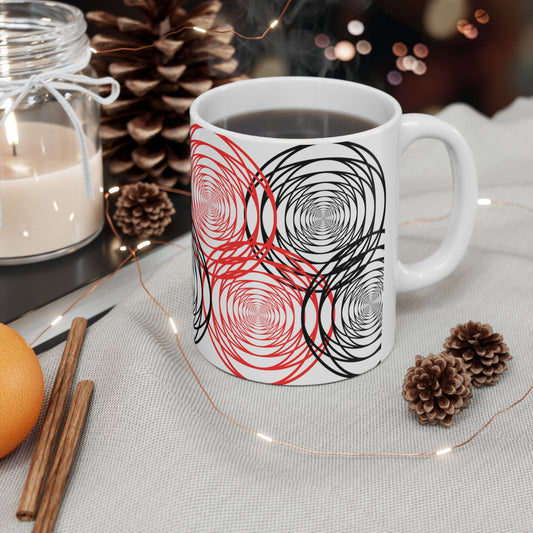 "Dizzy Circles" Ceramic Mug 11oz D40052