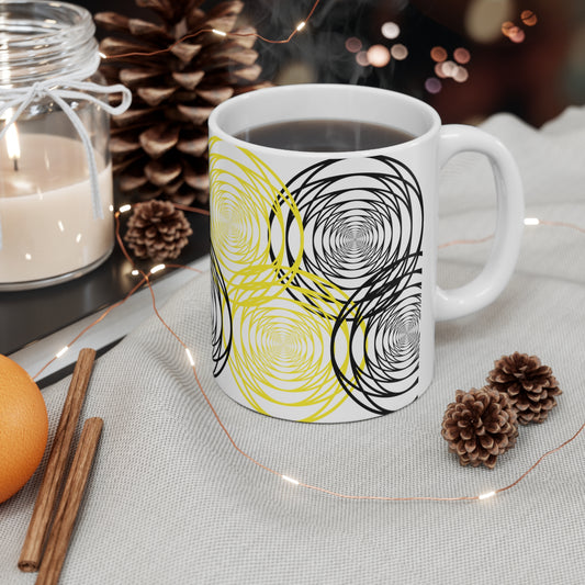 "Busy Circles" Ceramic Mug 11oz P30080