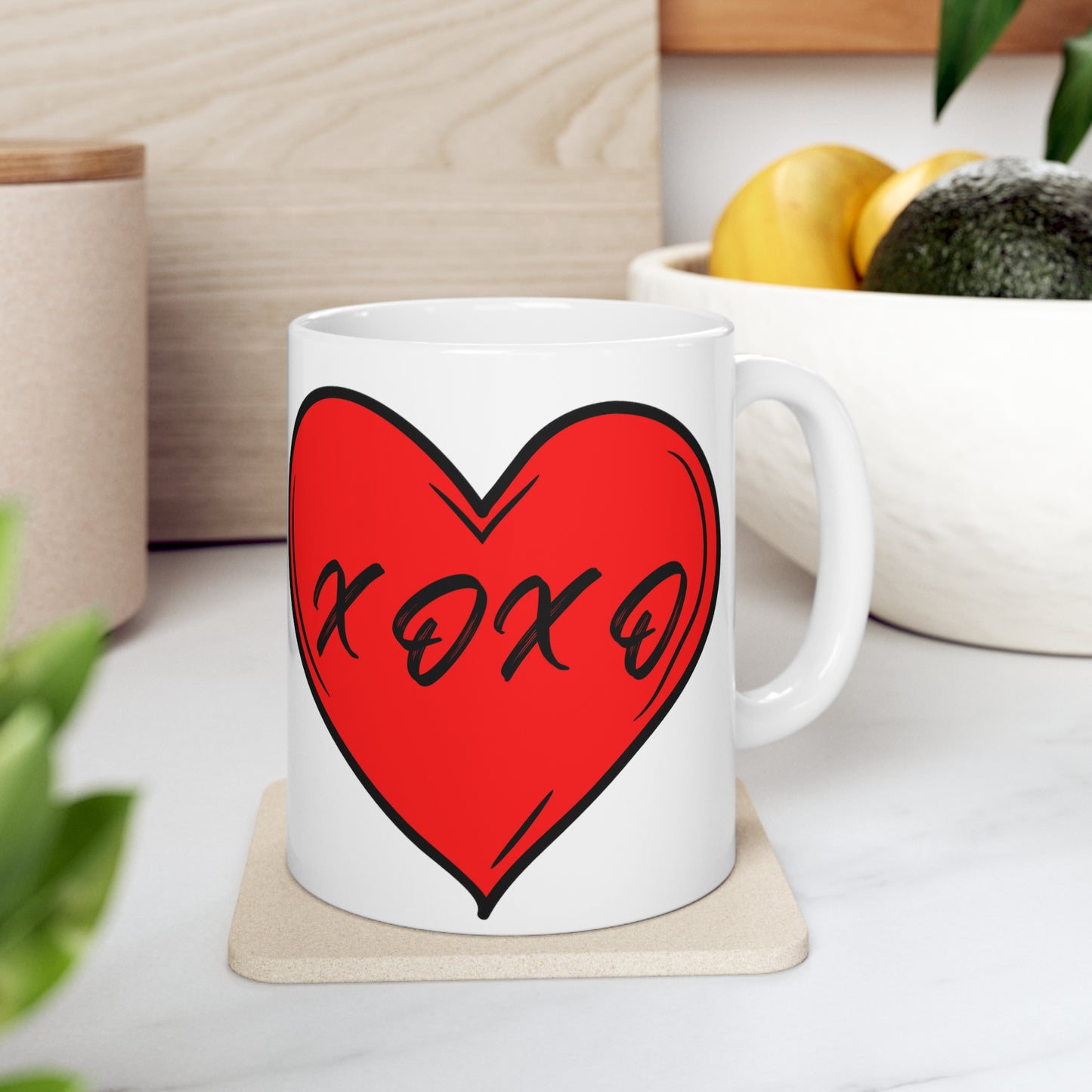 "XOXO" Ceramic Mug 11oz VAL466