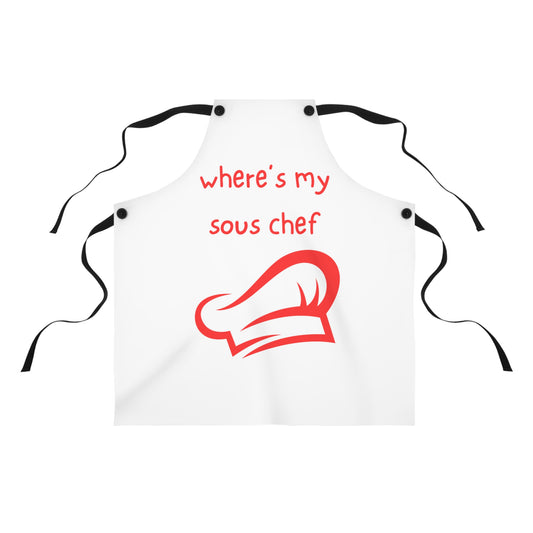 "where's my sous chef" Apron W477rw