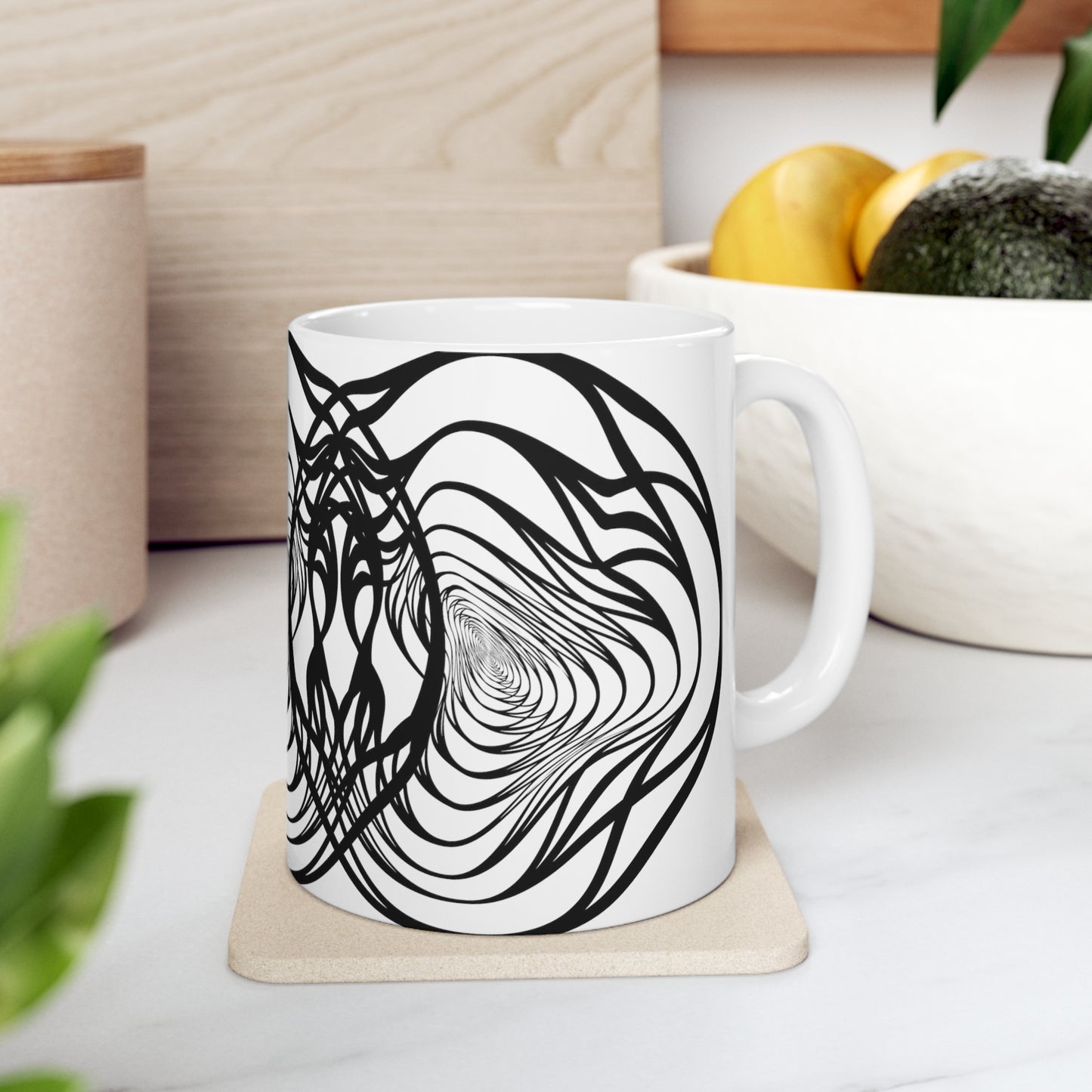 "Spirally" Ceramic Mug 11oz B30066