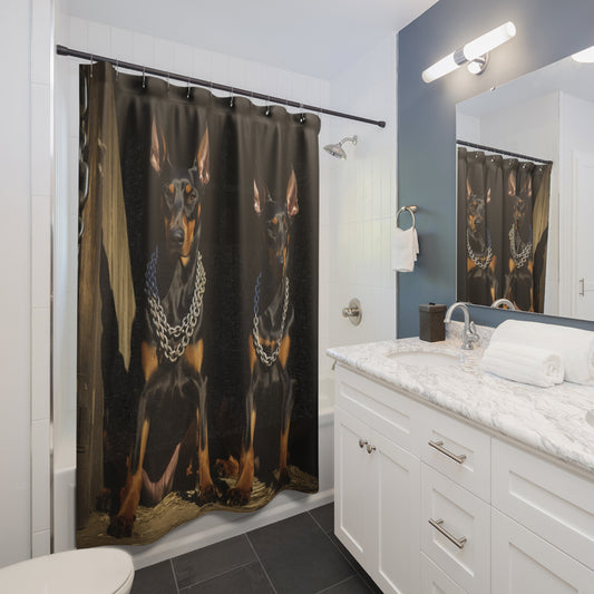 Doberman Shower Curtain DSC.003v1