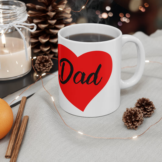 "Dad" Ceramic Mug 11oz VAL382