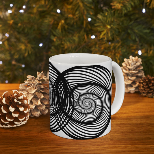 "Swirls and Things" Ceramic Mug 11oz Q10244