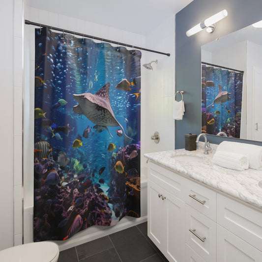 Fish Tank Shower Curtain FTSC.001v1