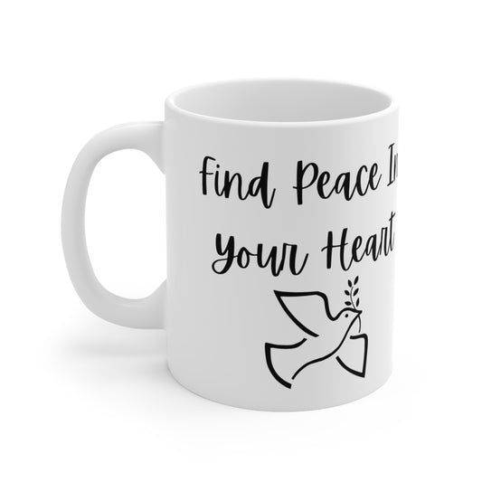 Find Peace Ceramic Mug 11oz P64646