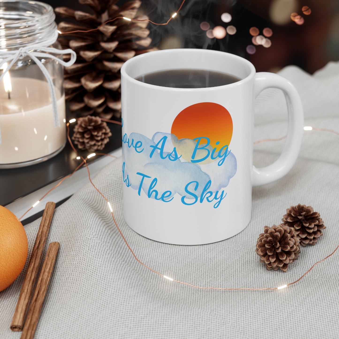 "Love As Big As the Sky" Ceramic Mug 11oz B43915