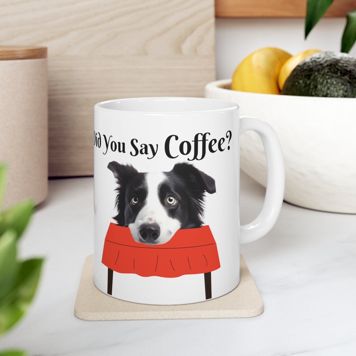 "Did You Say COFFEE" Ceramic Mug 11oz DYSC.02b