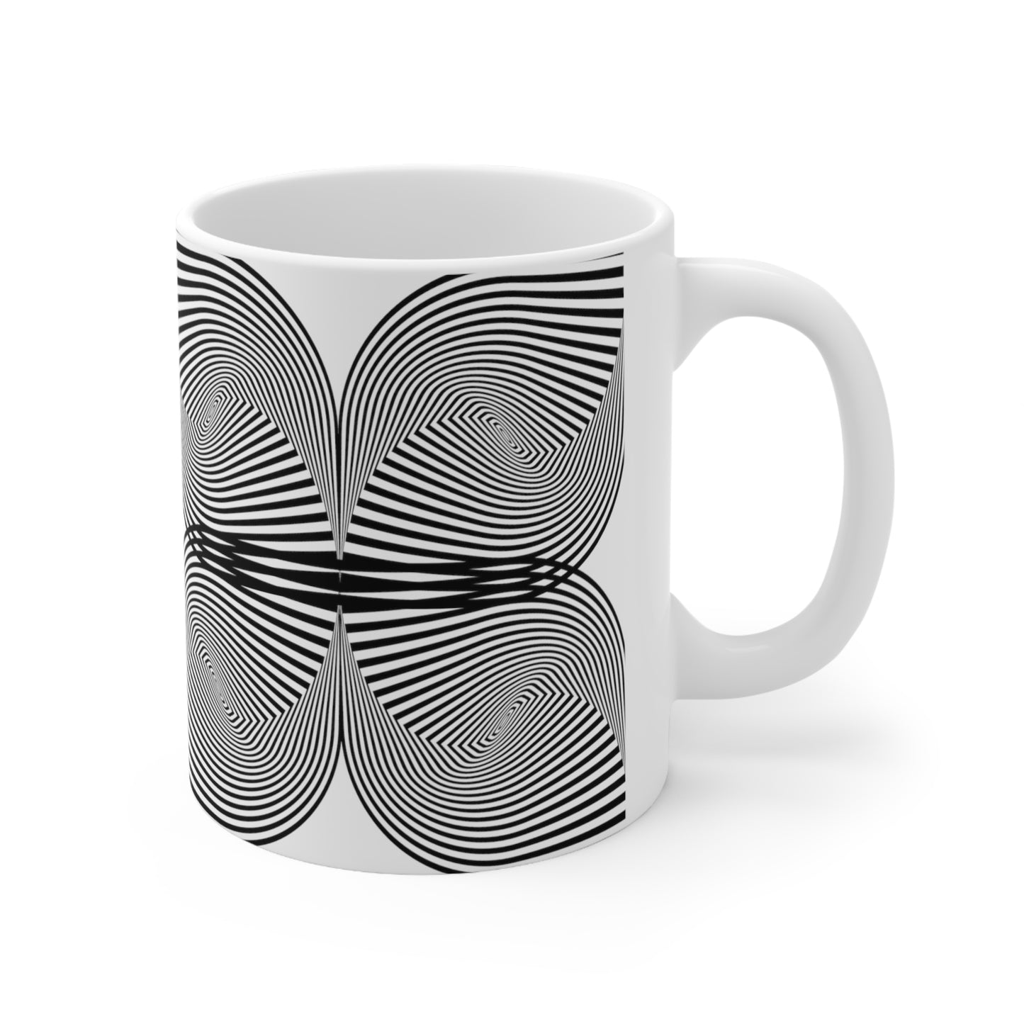 "Butterfly Stripes" Ceramic Mug 11oz B01735