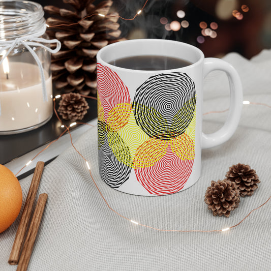 "Colorful Circles" Ceramic Mug 11oz V70055