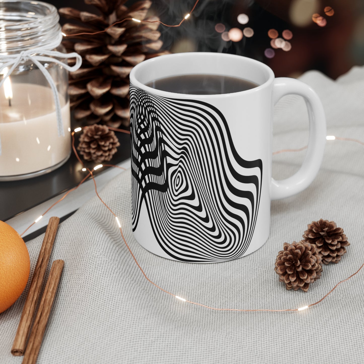 "Wavy Ways" Ceramic Mug 11oz V11009