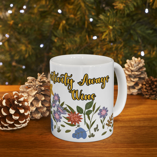 "Positivity Always Wins (Right Hand)" Ceramic Mug 11oz P68524