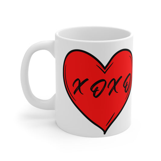 "XOXO" Ceramic Mug 11oz VAL466