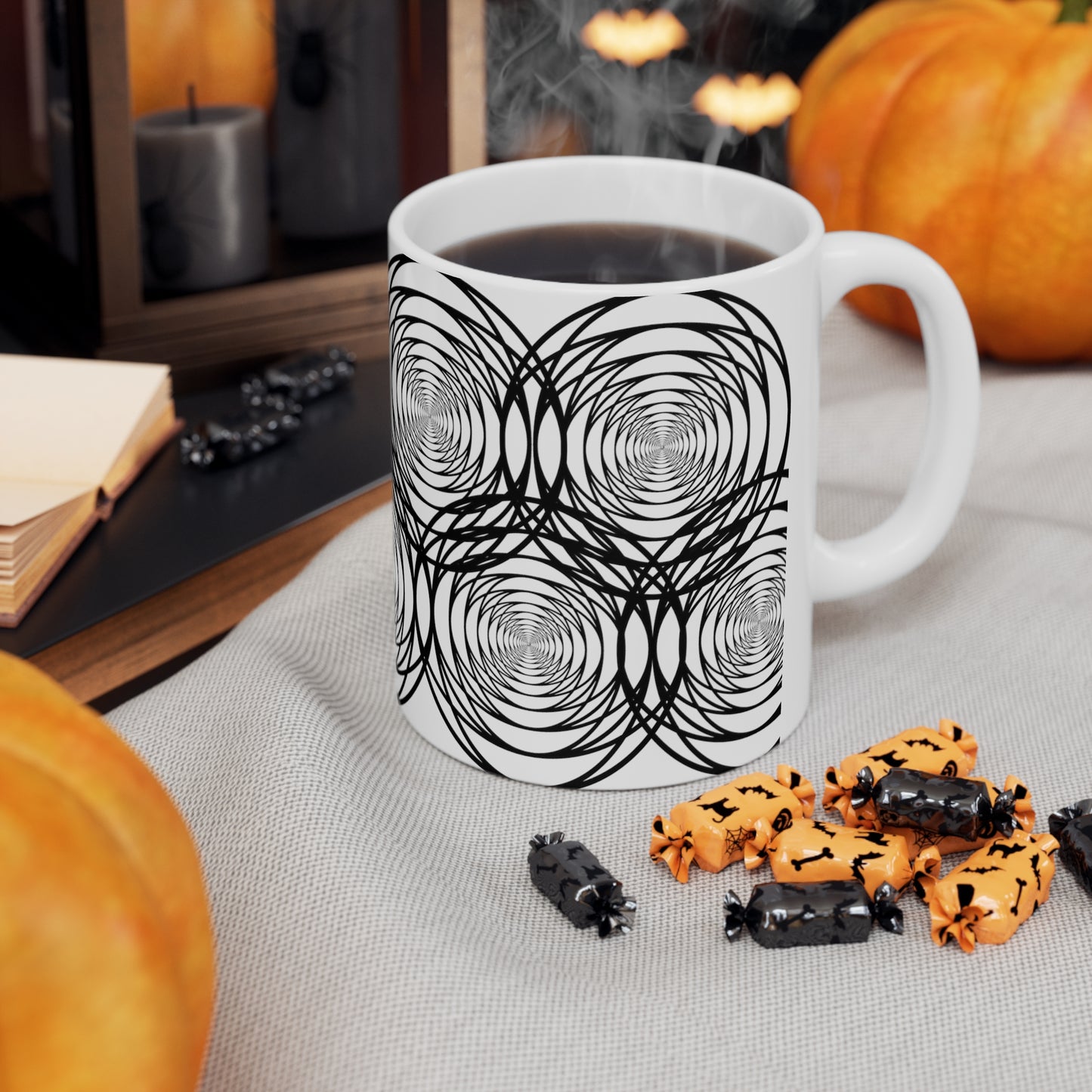 "Dizzy Circles" Ceramic Mug 11oz D91100