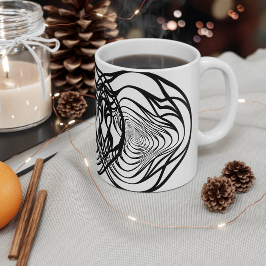 "Spirally" Ceramic Mug 11oz B30066